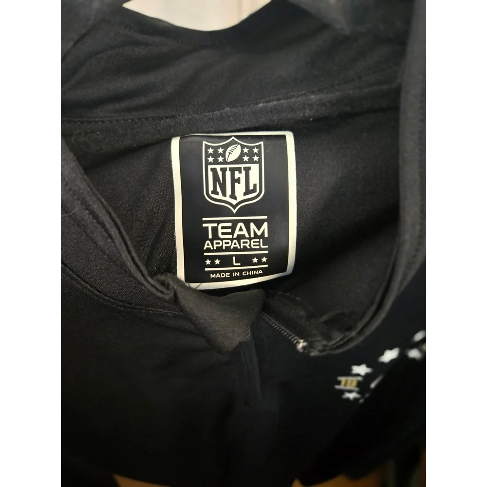 New Orleans Saints NFL Team Apparel Pullover Large Long Sleeve‎ 1/4 Zip